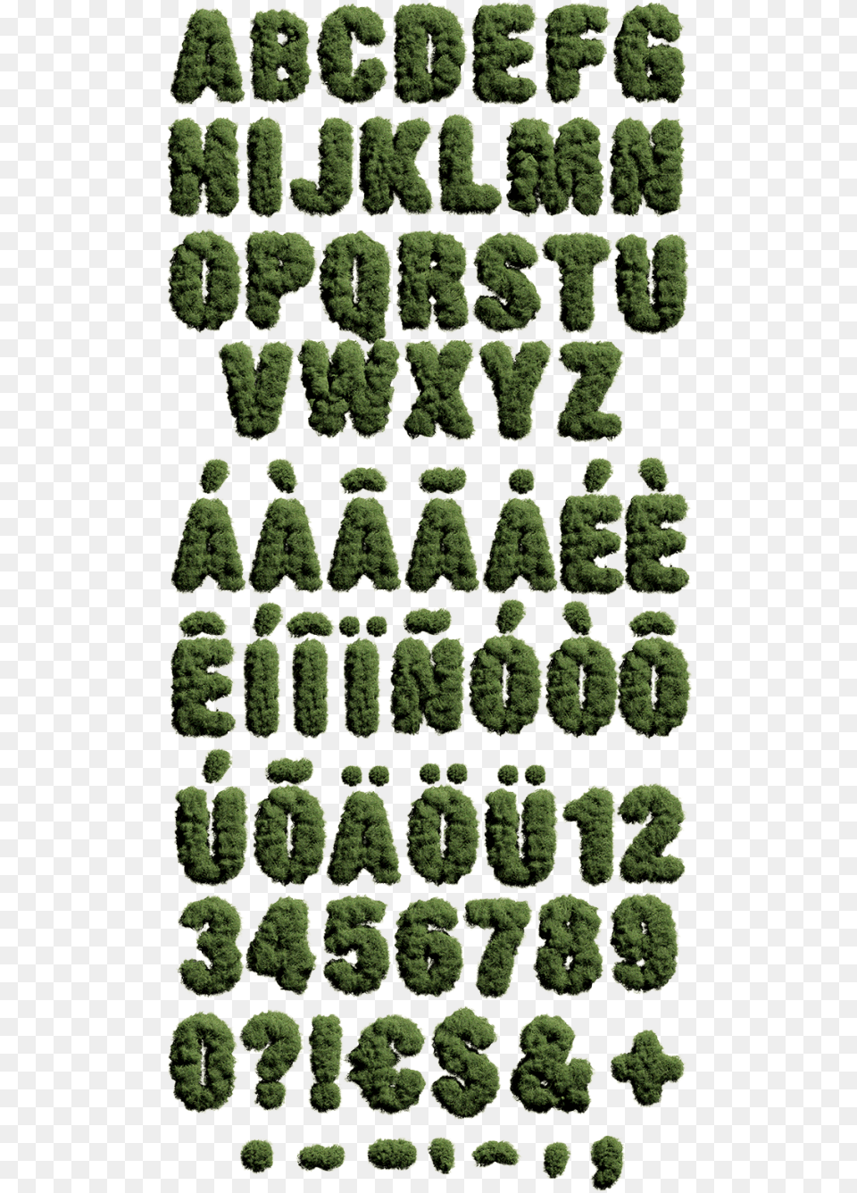Moss Font Handmadefont Grass, Green, Plant, Pattern, Home Decor Free Png Download