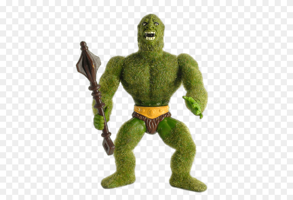 Moss Man Figurine, Green, Alien, Adult, Male Png Image