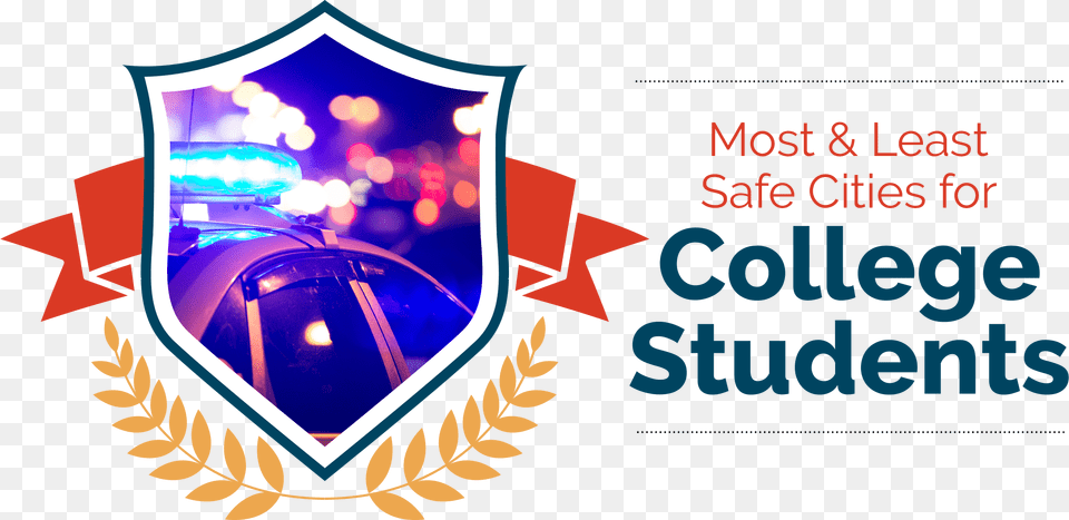 Most Amp Least Safe Cities For College Students Ismail Mehta College Of Pharmacy Mahad, Logo, Armor, Device, Grass Png Image