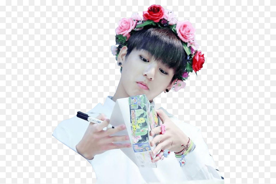 Most Beautiful Bts Jungkook Person, Face, Head, Rose Free Png Download