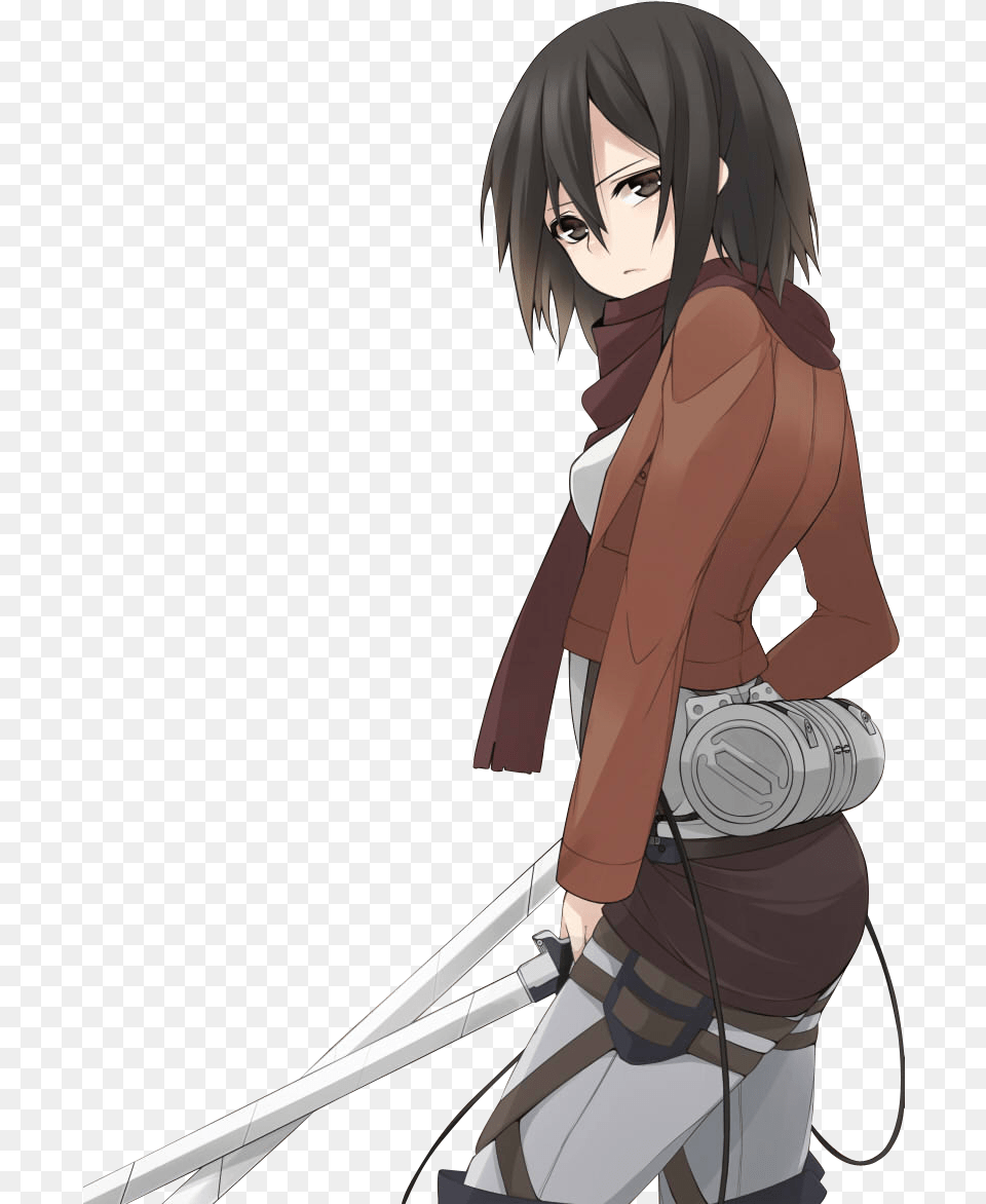 Most Famous Female Anime Character Anime Mikasa, Publication, Book, Comics, Adult Free Transparent Png