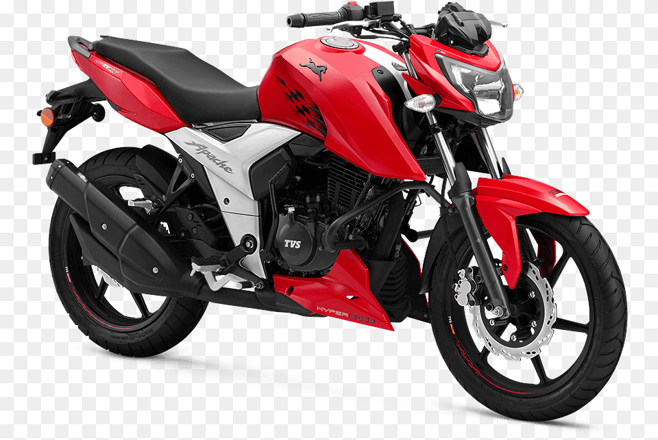 Most Fuel Efficient Bike In India Tvs Apache Rtr 160 4v Lakh, Machine, Motorcycle, Transportation, Vehicle Free Transparent Png