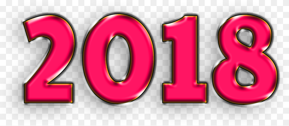Most Funny Photos Of India 2018 3d Hd Wallpapers Image Happy New Year 2018, Number, Symbol, Text Free Transparent Png