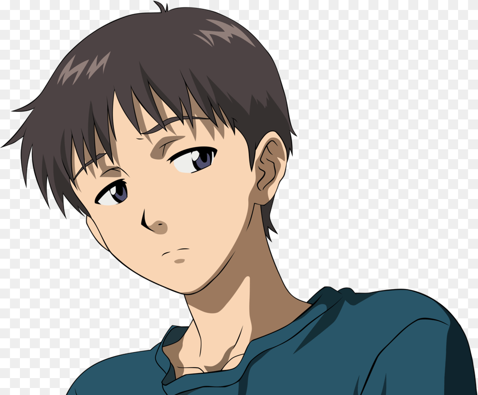 Most Hated Main Characters In Anime Shinji Ikari, Publication, Book, Comics, Adult Free Transparent Png