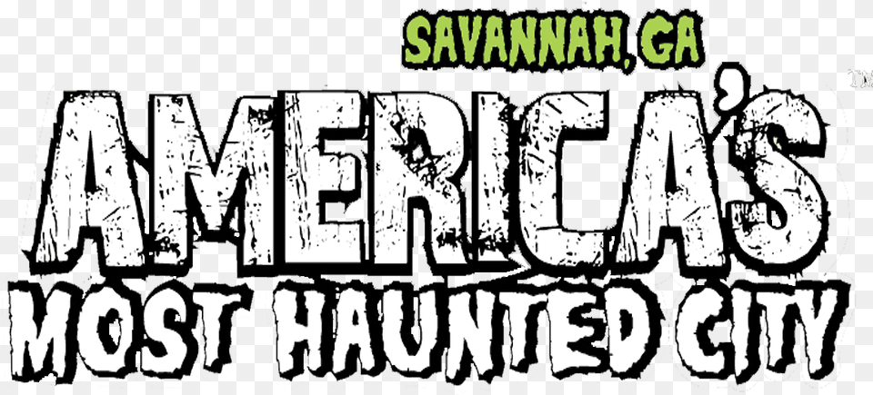 Most Haunted City Logo Americas Most Haunted City Tour, Text, Machine, Wheel, Person Free Png Download