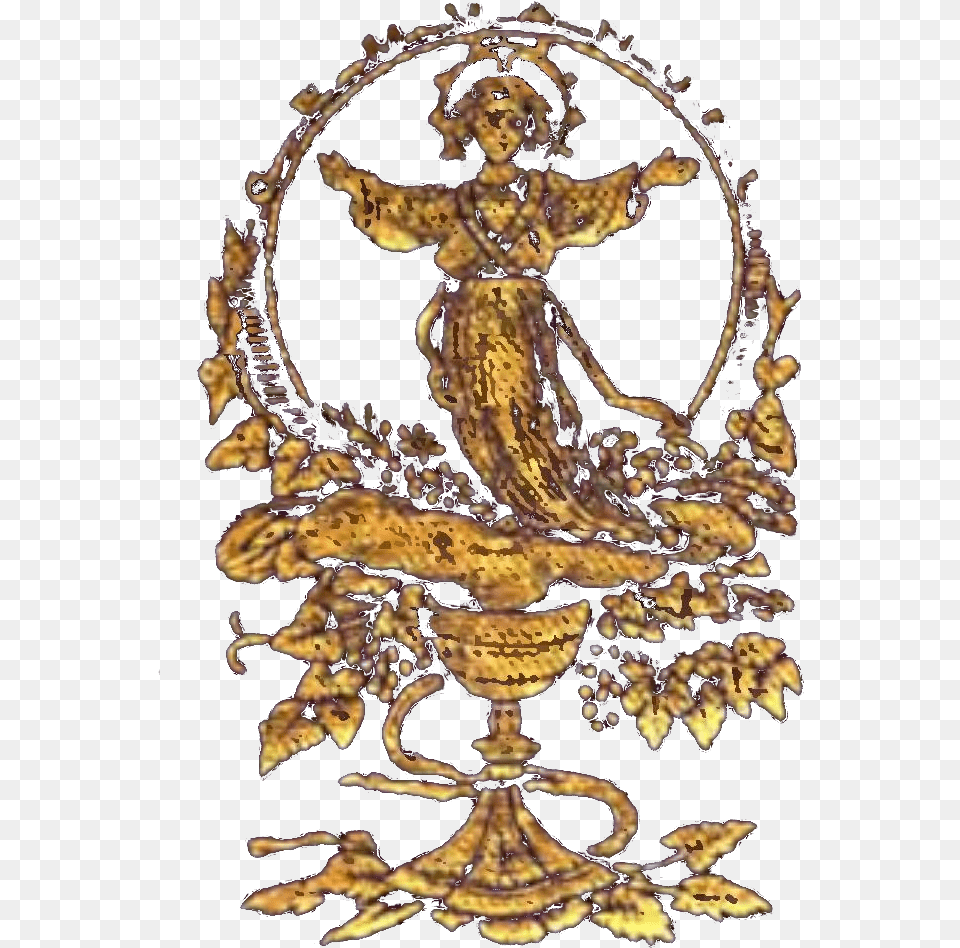 Most Holy Child Jesus Gold Emblem, Adult, Bride, Female, Person Png Image