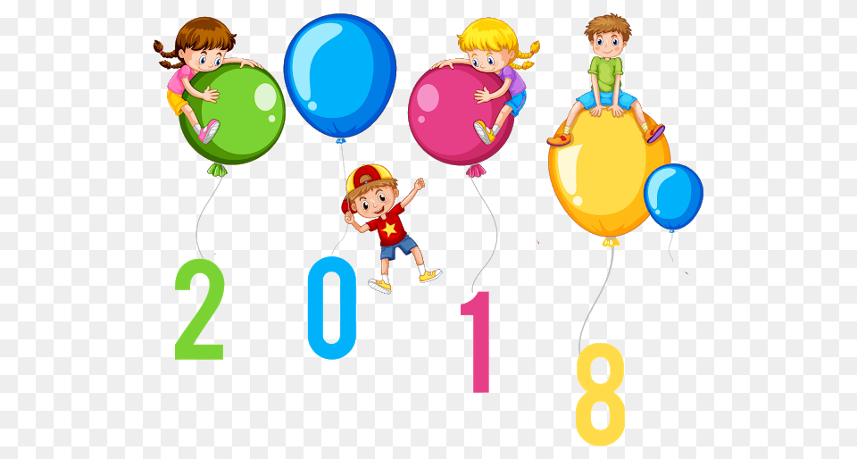 Most Popular Happy New Year Clipart Images With Difficult, Balloon, Baby, Number, Person Free Png Download