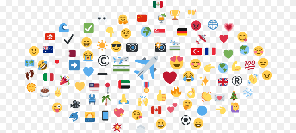 Most Used Emojis For Airlines Brands Circle, Aircraft, Airplane, Transportation, Vehicle Png Image