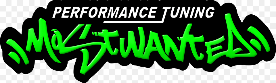 Most Wanted Performance Tuning Need For Speed Most Wanted, Green, Light, Text, Neon Free Transparent Png