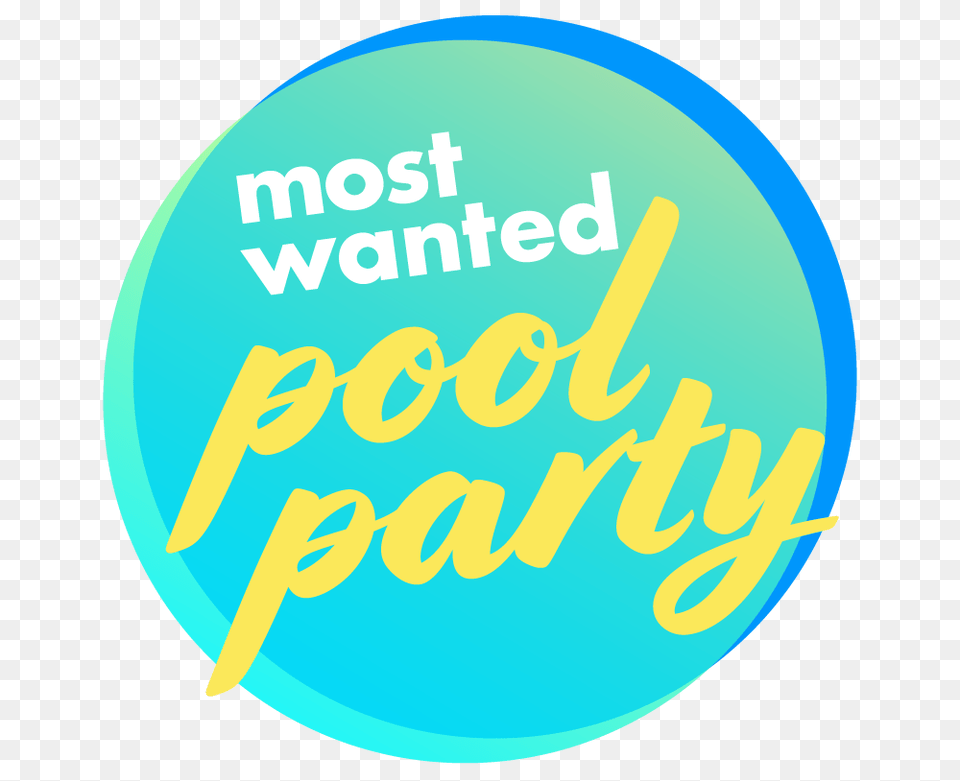 Most Wanted Summer Pool Party, Logo, Disk, Book, Publication Free Png