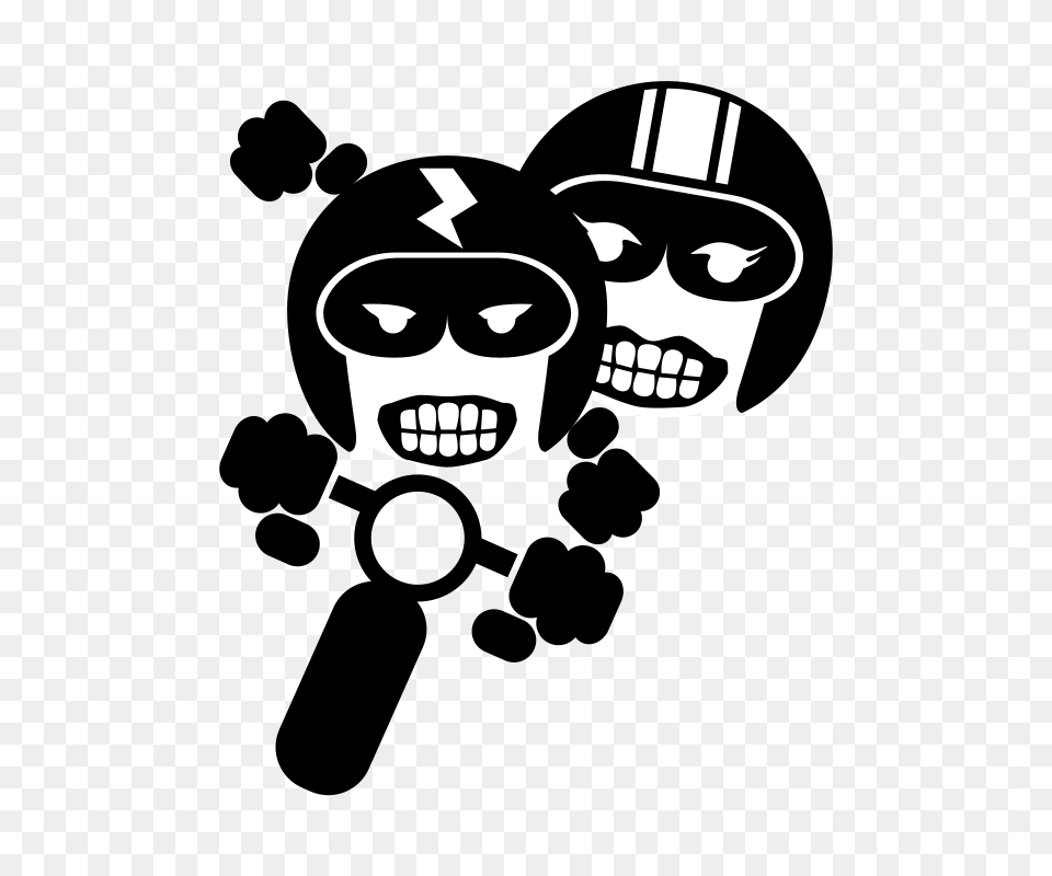 Motards, Stencil, Face, Head, Person Free Png