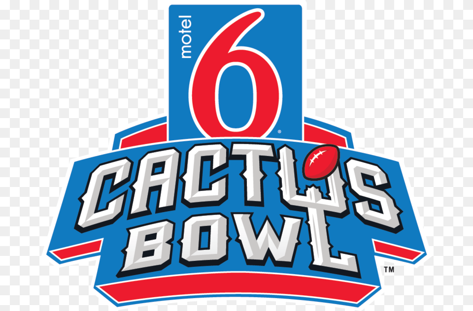 Motel 6 Cactus Bowl Logo, Text, Symbol, Number Png Image