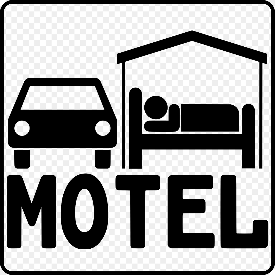 Motel Sign Clipart, Bus Stop, Neighborhood, Outdoors, Symbol Png