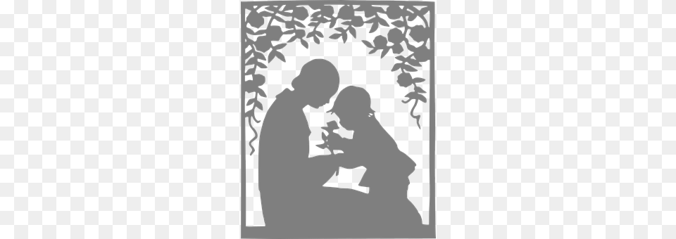 Mother Silhouette, Stencil, Adult, Wedding Png Image
