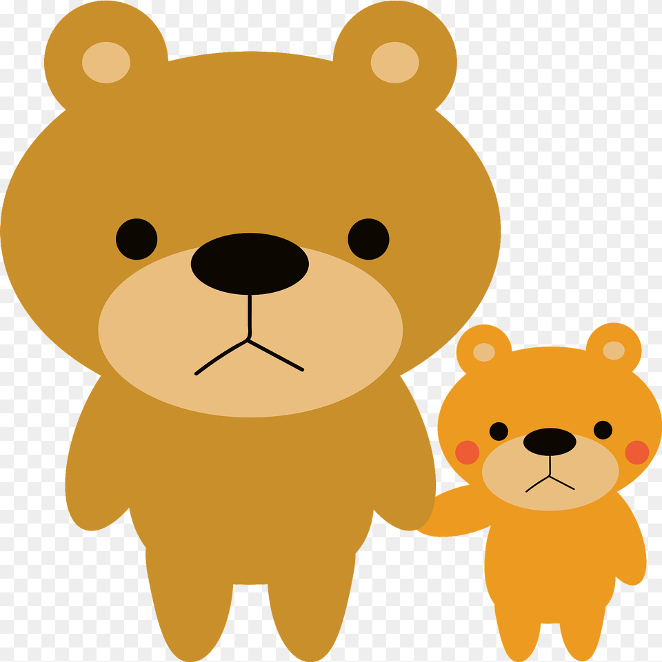 Mother And Baby Bears Clipart, Animal, Bear, Mammal, Wildlife Free Png