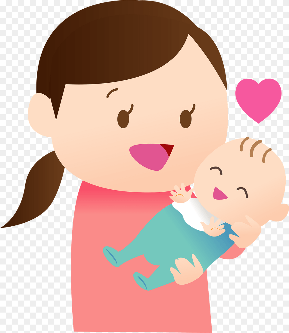 Mother And Baby Clipart, Person, Face, Head Free Transparent Png