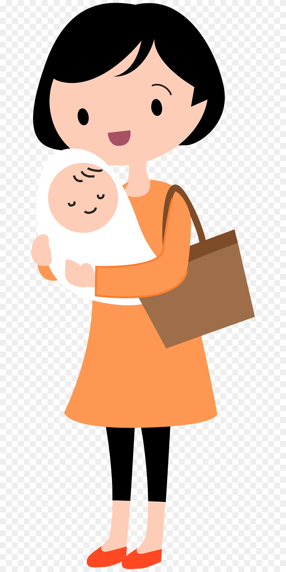 Mother And Baby Clipart, Person, Reading, Face, Head Png