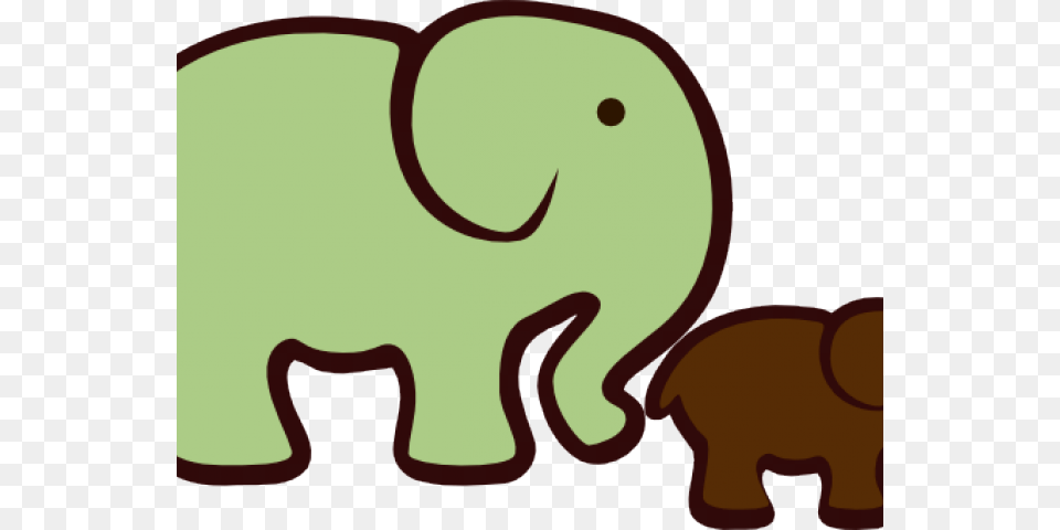 Mother And Baby Clipart Baby Design, Animal, Elephant, Mammal, Wildlife Png