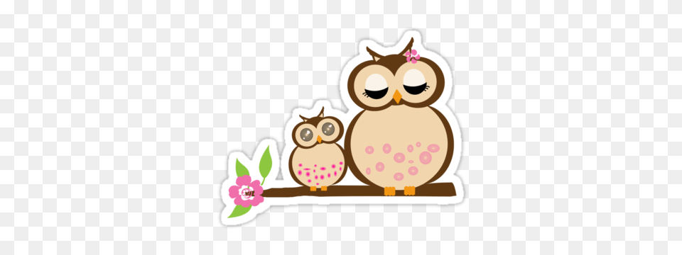 Mother And Baby Clipart Owl, Animal, Bird Png Image