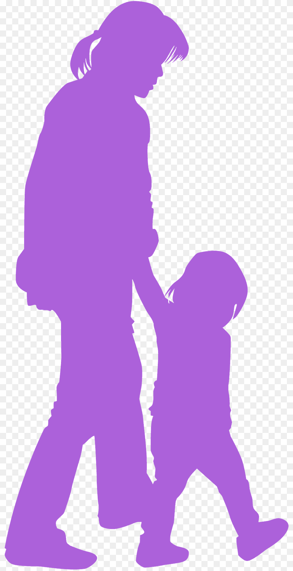 Mother And Child Silhouette, Person, Walking, People, Photography Free Transparent Png