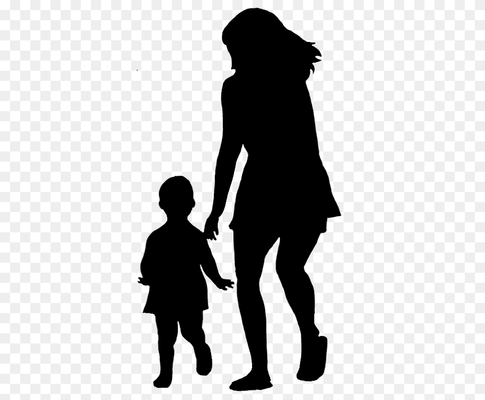 Mother And Child Silhouette, Adult, Boy, Male, Man Free Png Download