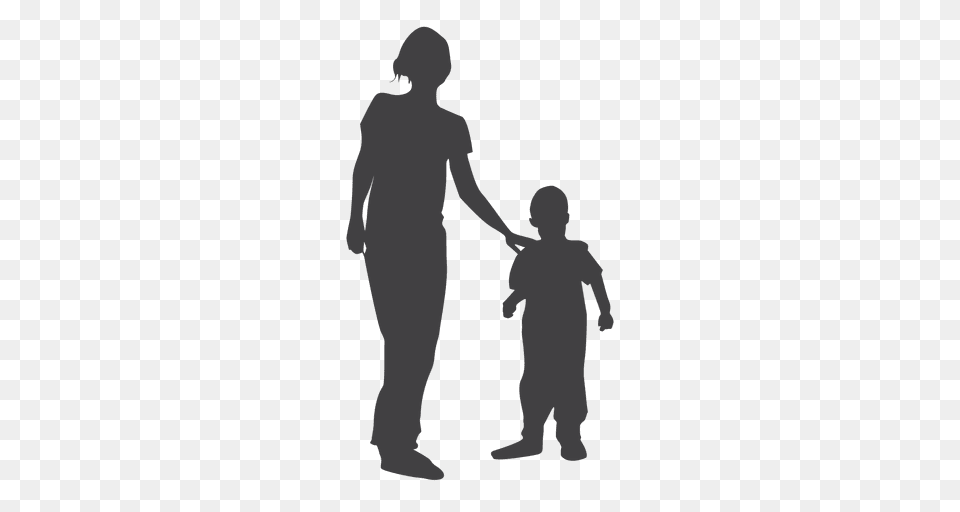 Mother And Child Silhouette, Adult, Person, Man, Male Free Png