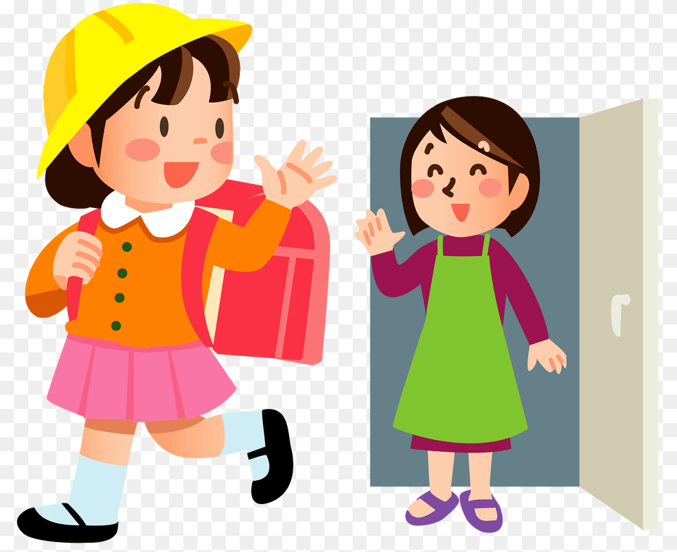 Mother And Daughter Are Saying Goodbye Clipart, Baby, Person, Face, Head Free Transparent Png