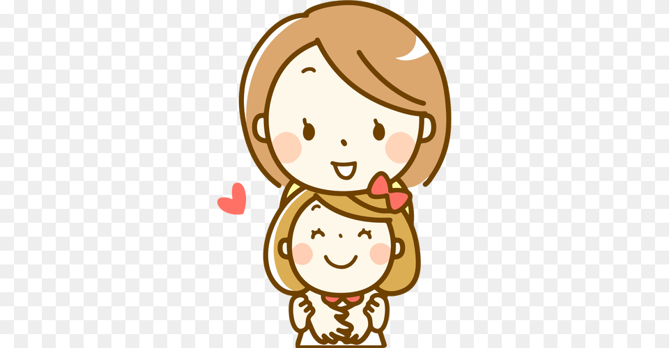 Mother And Daughter Hugging, Food, Sweets, Baby, Person Free Png Download