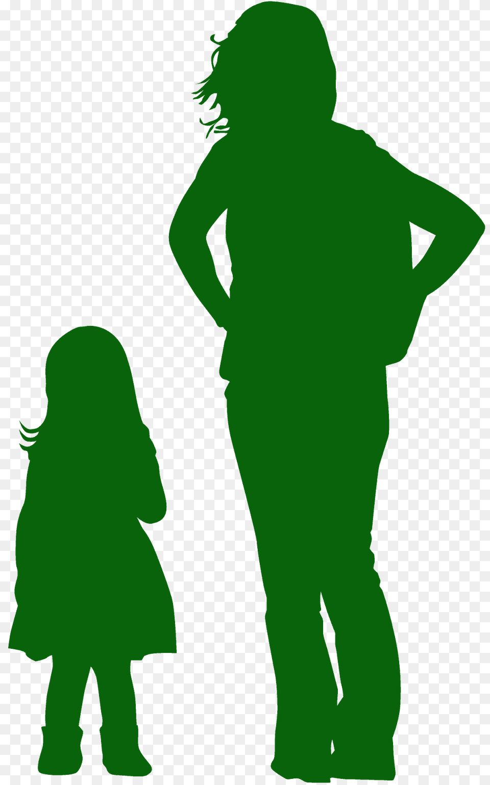 Mother And Daughter Silhouette, Adult, Female, Person, Woman Free Png Download