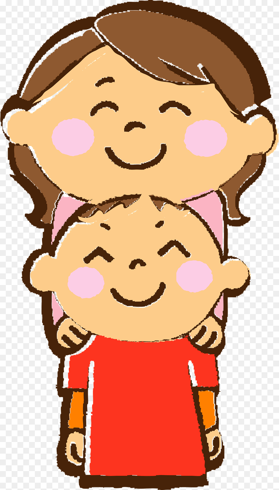 Mother And Son Clipart, Baby, Person, Face, Head Png