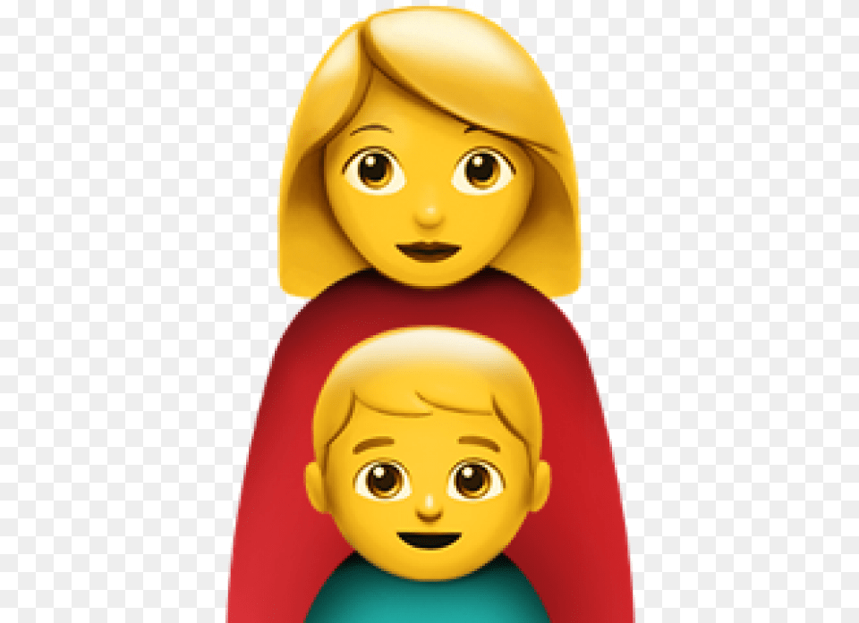 Mother And Son Emoji, Doll, Toy, Face, Head Png Image