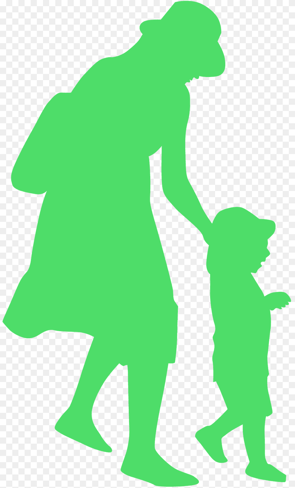 Mother And Son Silhouette, Person, Art Png Image