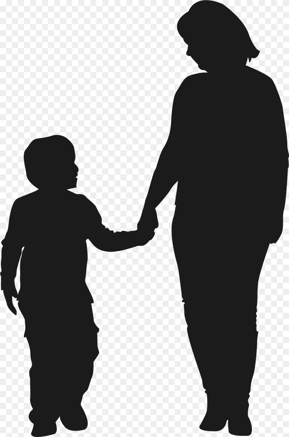 Mother Child Silhouette Son Mother And Son Emoji, Body Part, Hand, Person Free Transparent Png