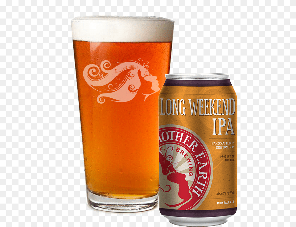 Mother Earth Long Weekend Ipa, Alcohol, Beer, Beverage, Glass Free Transparent Png