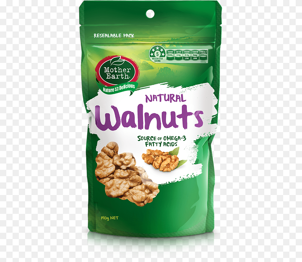 Mother Earth Walnuts, Food, Nut, Plant, Produce Png Image