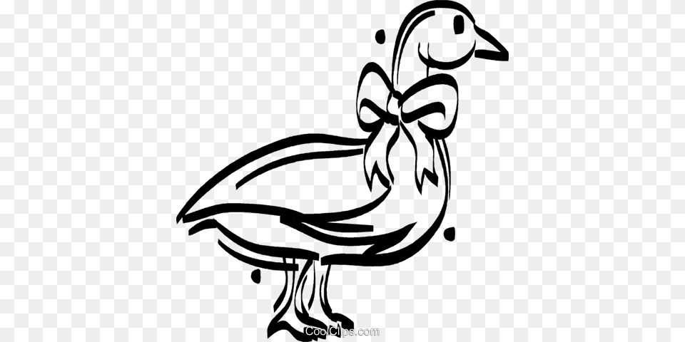 Mother Goose Royalty Vector Clip Art Illustration, Animal, Beak, Bird, Waterfowl Free Transparent Png