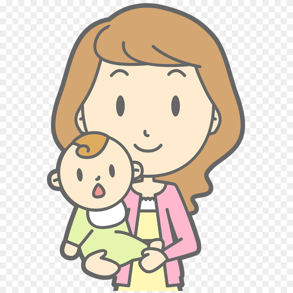 Mother Holding Baby Clipart, Face, Head, Person, Photography Free Png Download