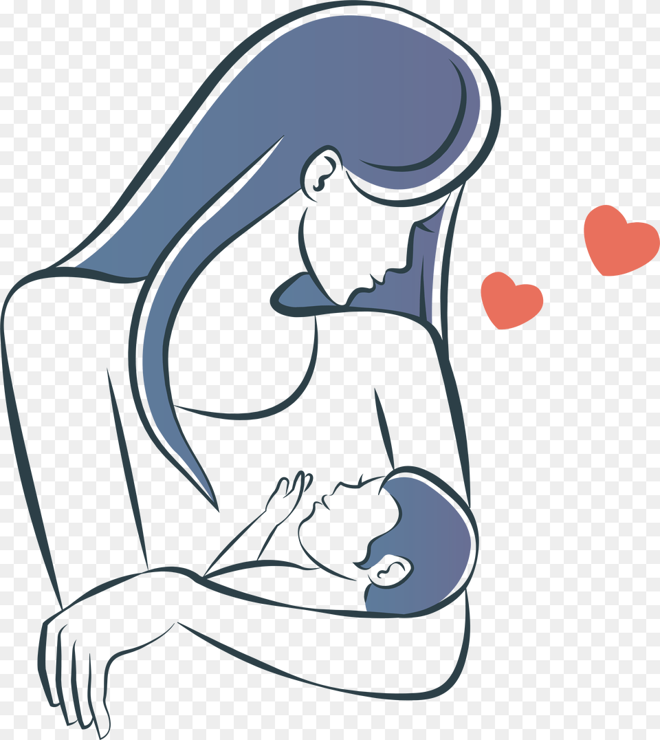 Mother Infant Child Illustration, Heart, Adult, Female, Person Free Transparent Png