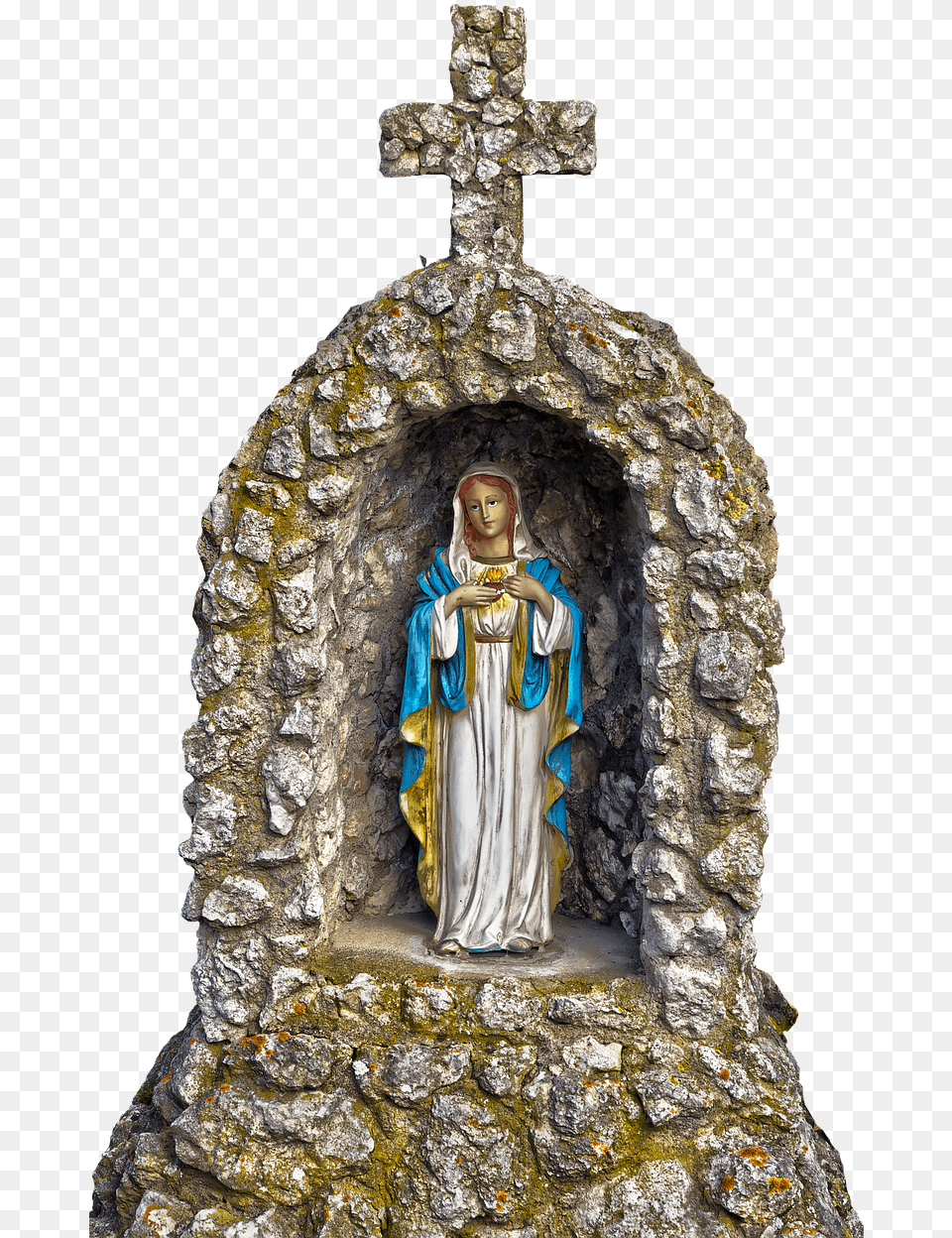 Mother Mary Grotto, Altar, Architecture, Building, Church Png