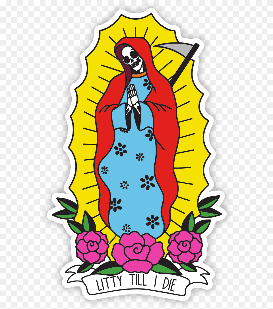 Mother Mary Sticker Illustration, Person, Baby, Book, Comics Free Png Download