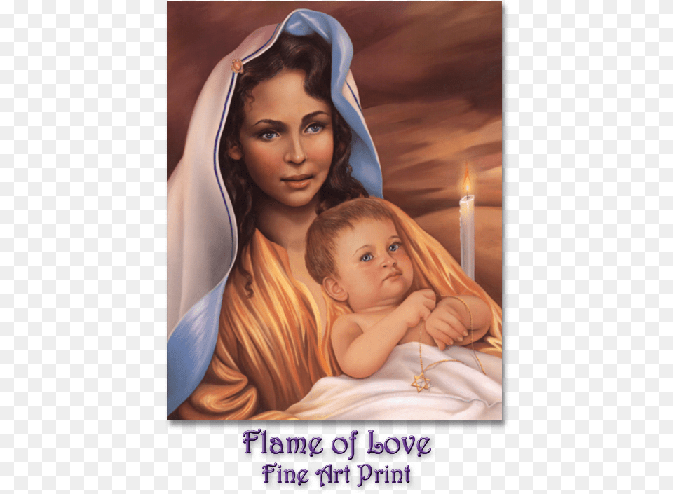 Mother Mary With Jeshua Artwork By Glenda Green Glenda Green Bilder, Baby, Face, Head, Person Png