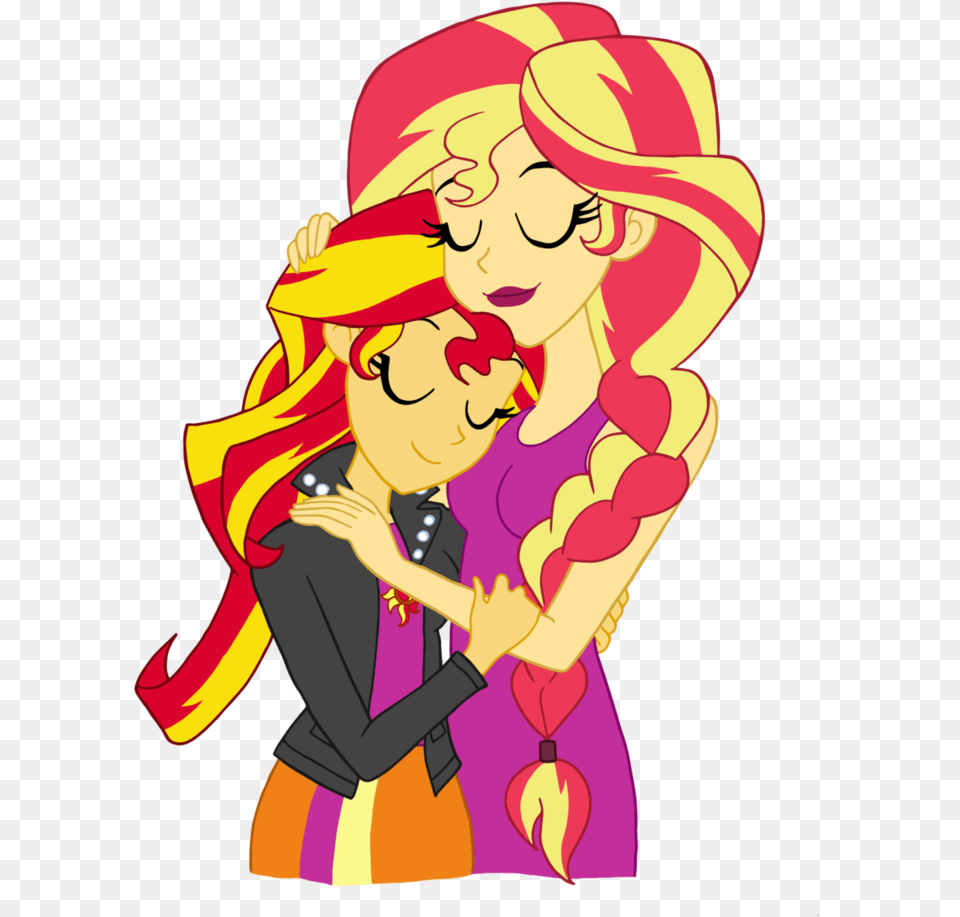 Mother Mlp Sunset Shimmer Mother, Baby, Person, Face, Head Free Png Download