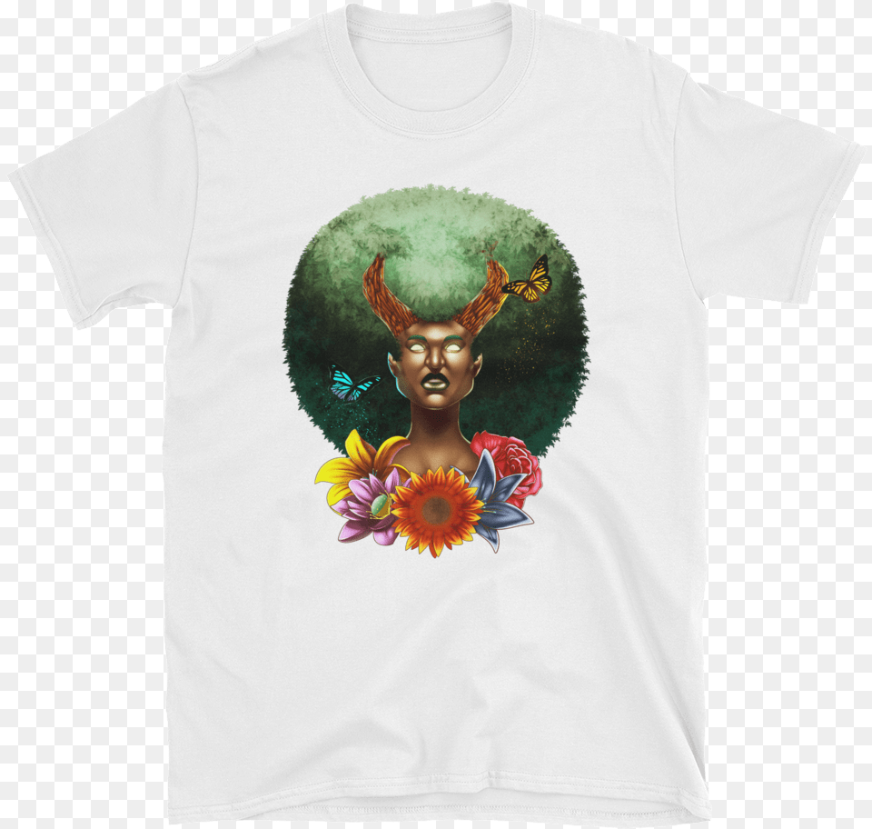 Mother Nature Unisex T Shirt Zinnia, Clothing, T-shirt, Person, Head Free Transparent Png
