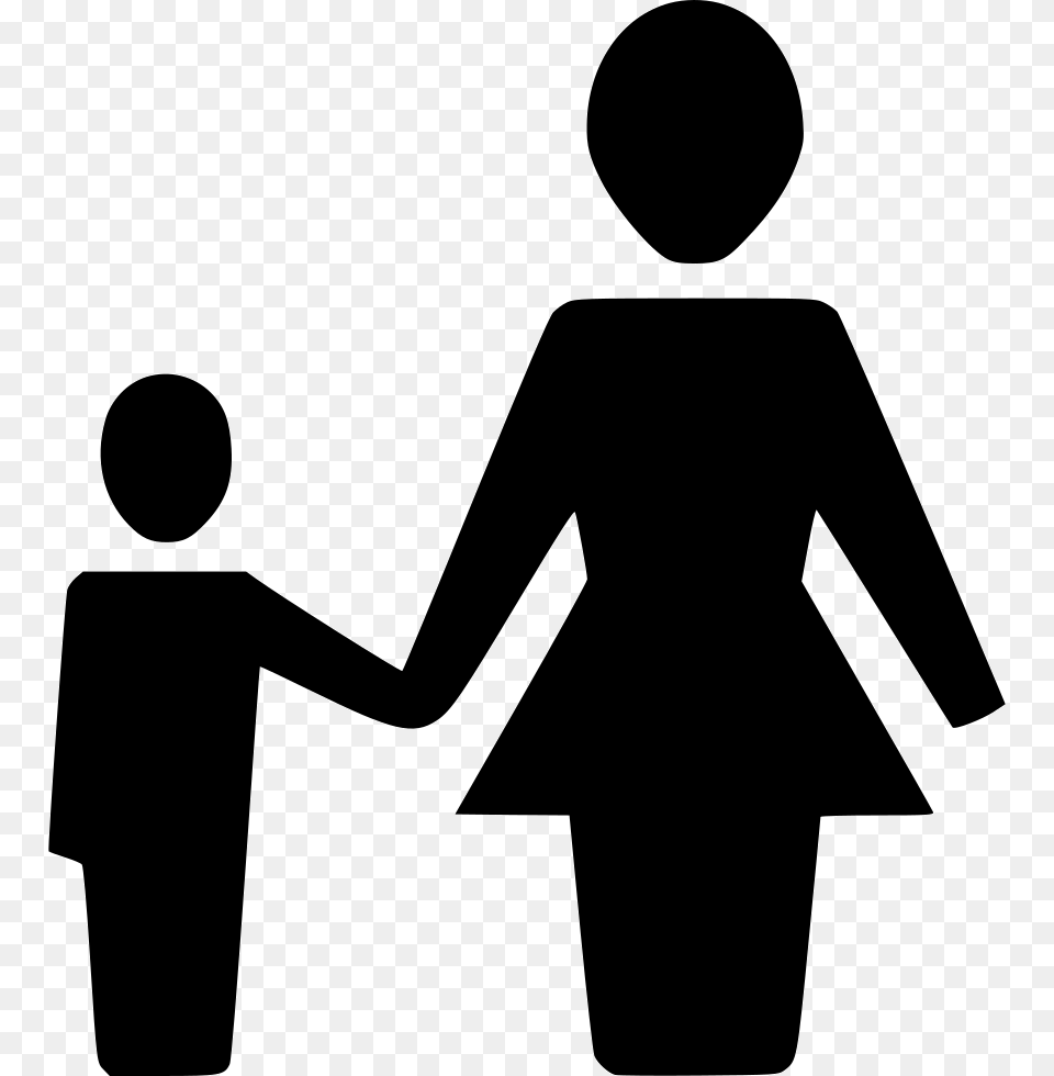 Mother Son Person Comments Mother Icon, Silhouette, Body Part, Hand, Stencil Png Image