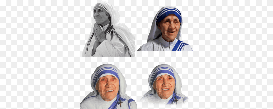 Mother Teresa, Adult, Person, Woman, Hat Free Transparent Png