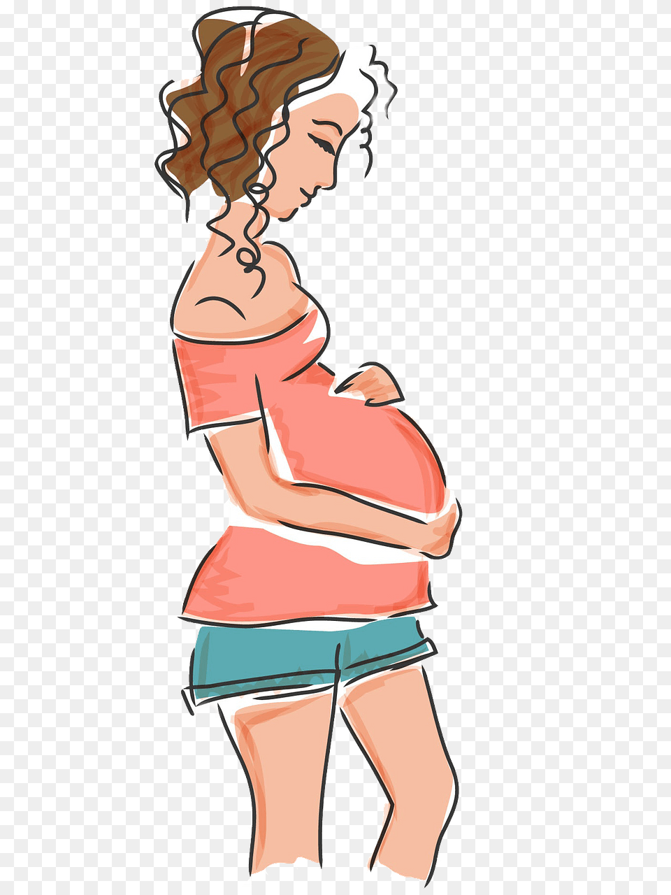 Mother To Be Clipart, Baby, Person, Art, Face Png