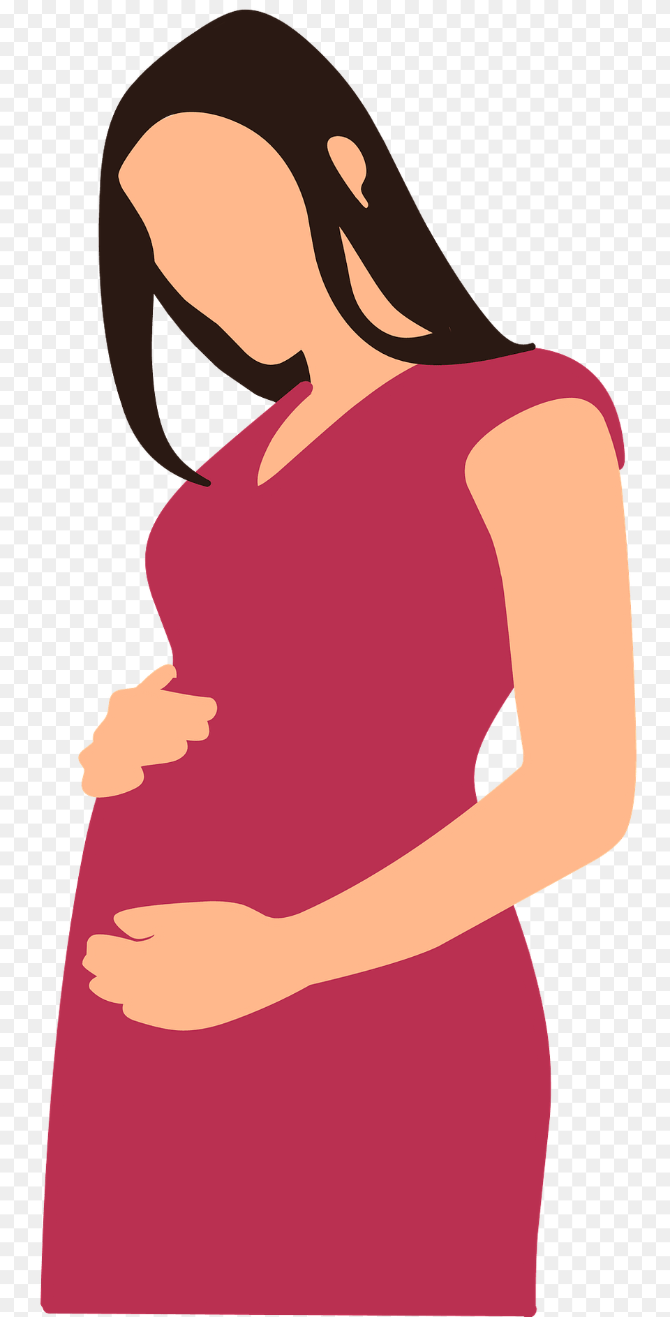 Mother To Be Clipart, Adult, Clothing, Dress, Female Free Png Download