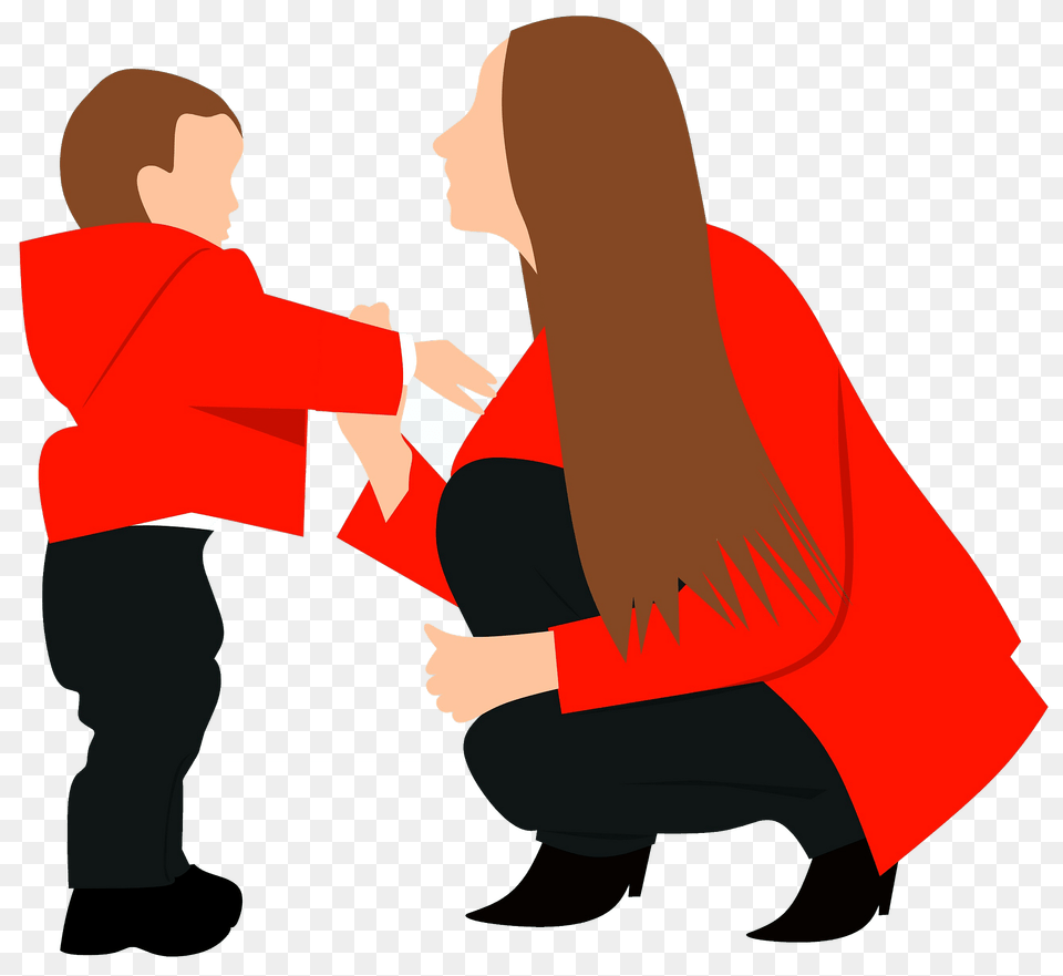 Mother With A Son Clipart, Boy, Child, Male, Person Free Png Download