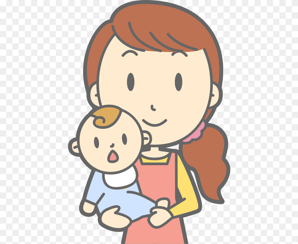 Mother With Baby Clipart, Person, Book, Comics, Publication Free Transparent Png