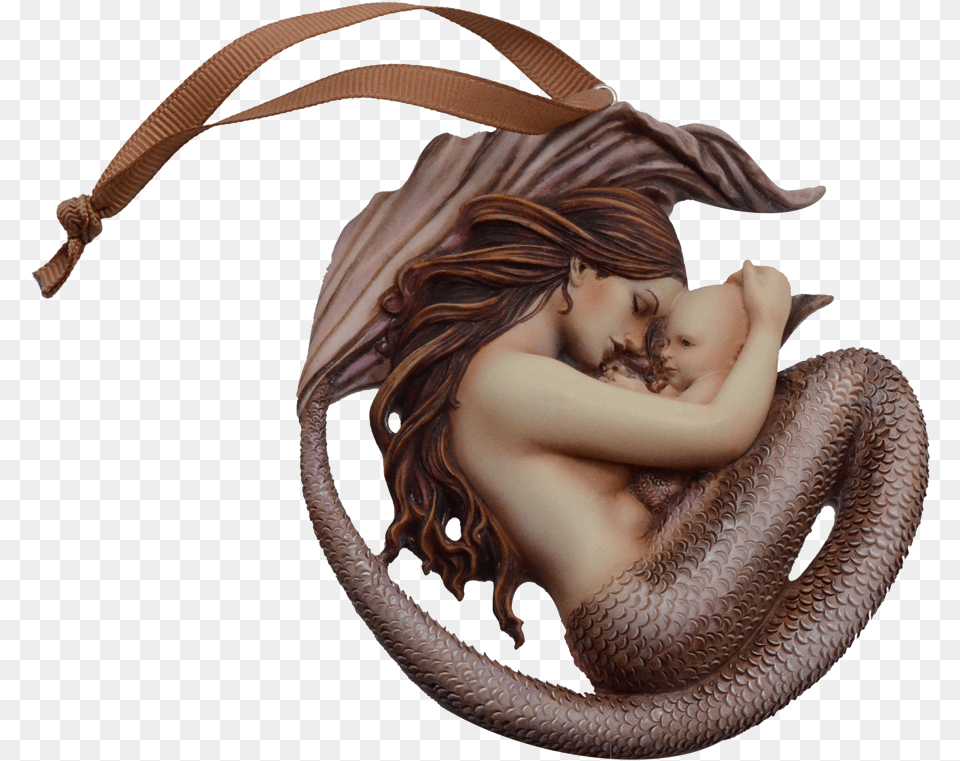 Motherhood Ornament Mermaid Figurine Artist Mermaid And Baby Ornament, Adult, Female, Person, Woman Free Png